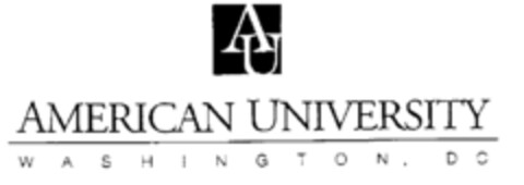 AU AMERICAN UNIVERSITY WASHINGTON D.C. Logo (EUIPO, 04/01/1996)