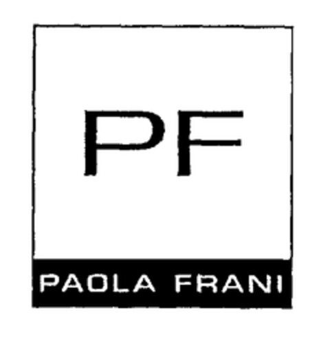 PF PAOLA FRANI Logo (EUIPO, 18.04.2000)