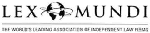 LEX MUNDI THE WORLD'S LEADING ASSOCIATION OF INDEPENDENT LAW FIRMS Logo (EUIPO, 10/31/2003)