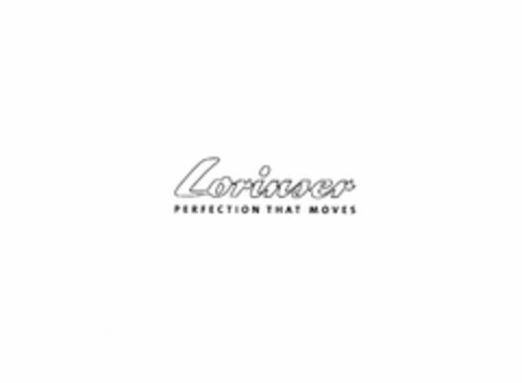 Lorinser PERFECTION THAT MOVES Logo (EUIPO, 06/07/2005)