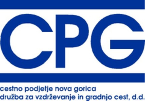 CPG cestno podjetje nova gorica družba za vzdrževanje in gradnjo cest, d.d. Logo (EUIPO, 26.01.2007)