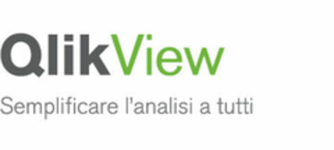 QlikView Semplificare l'analisi a tutti Logo (EUIPO, 06/24/2008)