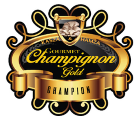 KASZA&HAMZA Gourmet Champignon Gold - Champion Logo (EUIPO, 02.03.2017)