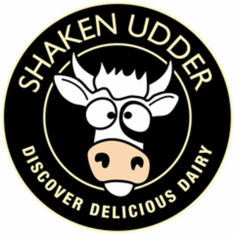 SHAKEN UDDER DISCOVER DELICIOUS DAIRY Logo (EUIPO, 06/01/2018)