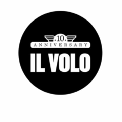 IL VOLO 10 ANNIVERSARY Logo (EUIPO, 01.02.2019)