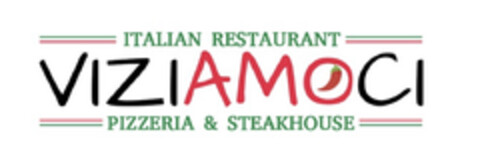 ITALIAN RESTAURANT VIZIAMOCI PIZZERIA & STEAKHOUSE Logo (EUIPO, 18.11.2019)