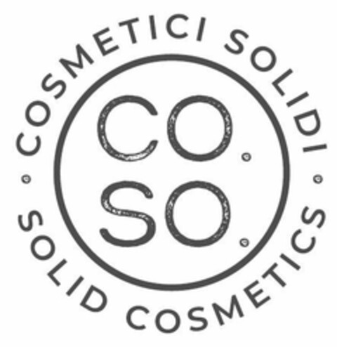 CO.SO. COSMETICI SOLIDI SOLID COSMETICS Logo (EUIPO, 27.02.2020)