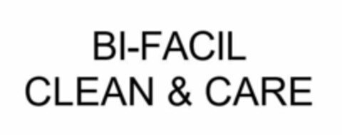 BI-FACIL CLEAN & CARE Logo (EUIPO, 04.01.2022)