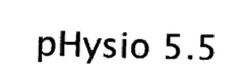 pHysio 5.5 Logo (EUIPO, 15.06.2004)