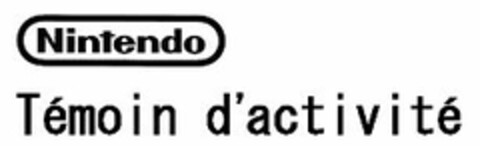 Nintendo Témoin d'activité Logo (EUIPO, 25.11.2008)