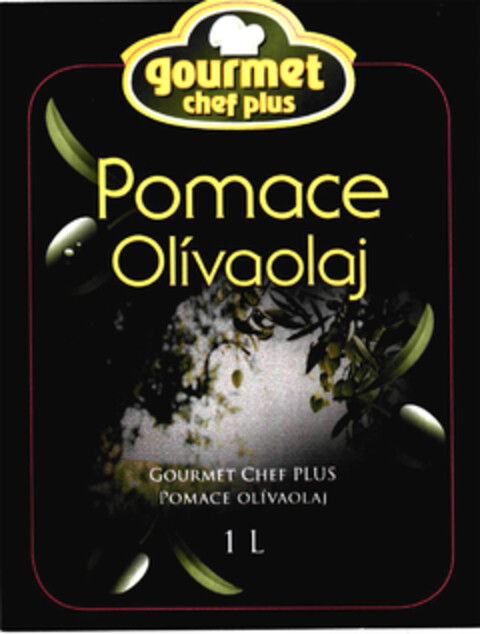 Pomace Olívaolaj gourmet chef plus 1L Logo (EUIPO, 16.04.2010)