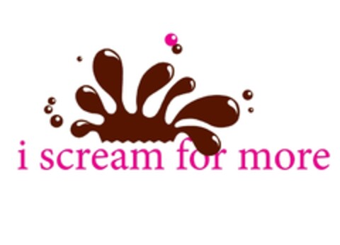 i scream for more Logo (EUIPO, 16.03.2012)