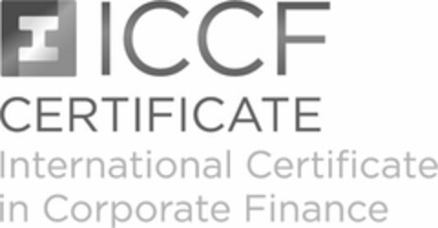 ICCF CERTIFICATE International Certificate in Corporate Finance Logo (EUIPO, 06/24/2014)