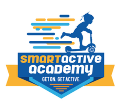 smart active academy. get on. get active. Logo (EUIPO, 10.03.2017)