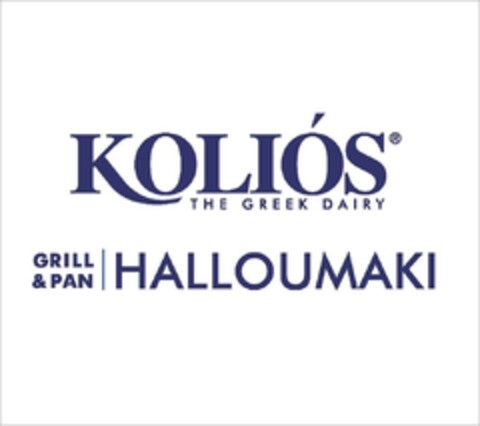 KOLIOS THE GREEK DAIRY GRILL & PAN HALLOUMAKI Logo (EUIPO, 11/23/2017)