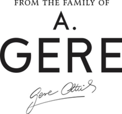 From The Family of A. Gere Logo (EUIPO, 07/03/2019)