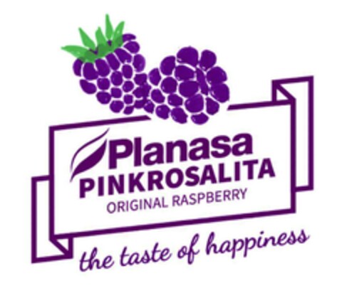 Planasa PINKROSALITA ORIGINAL RASPBERRY the taste of happiness Logo (EUIPO, 17.06.2020)