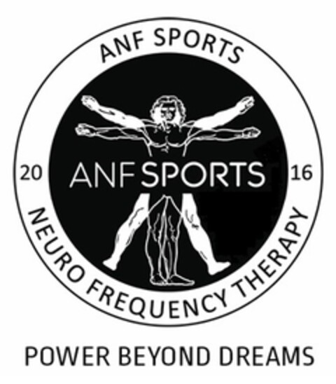 ANF SPORTS 20 ANF SPORTS 16 NEURO FREQUENCY THERAPY POWER BEYOND DREAMS Logo (EUIPO, 25.01.2021)