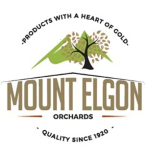 products with a heart of gold mount elgon orchards quality since 1920 Logo (EUIPO, 04/26/2021)