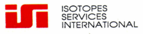 isi ISOTOPES SERVICES INTERNATIONAL Logo (EUIPO, 04/23/1998)