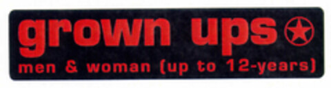 grown ups men & woman (up to 12-years) Logo (EUIPO, 06/30/1999)