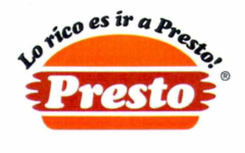 Presto Lo rico es ir a Presto Logo (EUIPO, 26.07.2000)