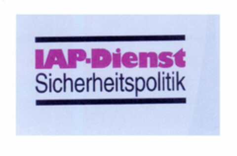 lAP-Dienst Sicherheitspolitik Logo (EUIPO, 08/19/2002)