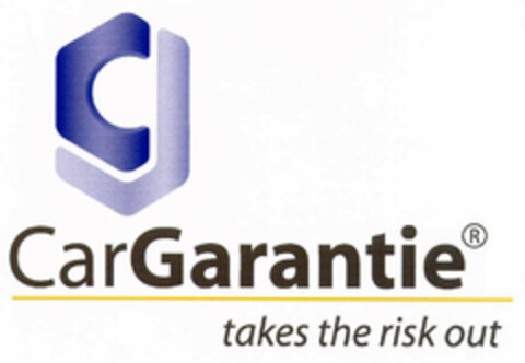 CarGarantie takes the risk out Logo (EUIPO, 02.09.2002)