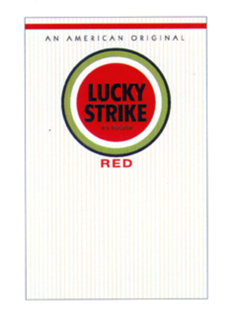 LUCKY STRIKE IT'S TOASTED RED AN AMERICAN ORIGINAL Logo (EUIPO, 05.02.2003)