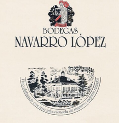 BODEGAS NAVARRO LÓPEZ Vino elaborado con uva seleccionnada de nuestros mejores viñedos Logo (EUIPO, 19.06.2003)