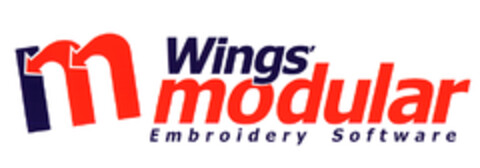 m Wings' modular Embroidery Software Logo (EUIPO, 06/18/2003)