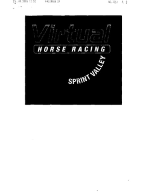 Virtual HORSE RACING SPRINT VALLEY Logo (EUIPO, 17.02.2005)