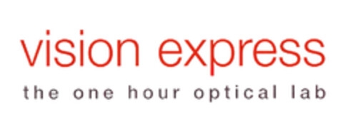 vision express the one hour optical lab Logo (EUIPO, 15.06.2005)