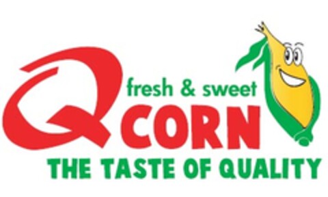 fresh & sweet QCORN THE TASTE OF QUALITY Logo (EUIPO, 20.01.2009)