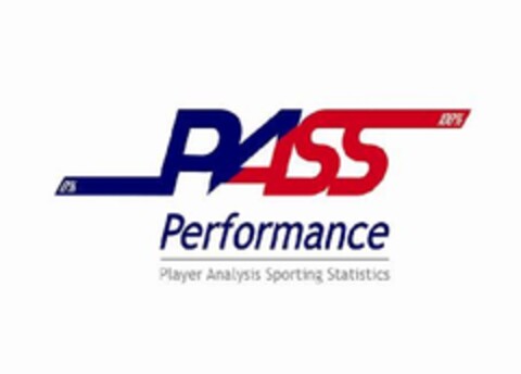 PASS, PERFORMANCE, PLAYER, ANALYSIS, SPORTING and STATISTICS Logo (EUIPO, 27.01.2012)