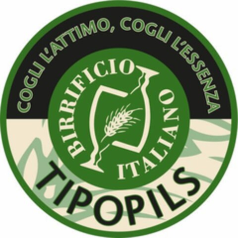 TIPOPILS BIRRIFICIO ITALIANO COGLI L'ATTIMO, COGLI L'ESSENZA Logo (EUIPO, 20.10.2014)