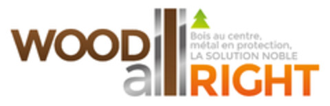 WOOD all RIGHT Bois au centre, métal en protection, LA SOLUTION NOBLE Logo (EUIPO, 12.06.2015)