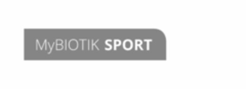 MyBIOTIK SPORT Logo (EUIPO, 02/12/2019)