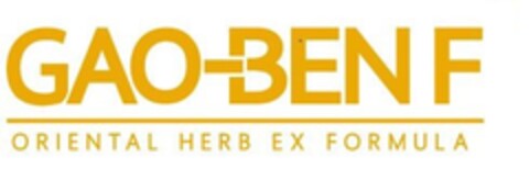 GAO-BEN F ORIENTAL HERB EX FORMULA Logo (EUIPO, 30.07.2020)