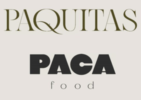 PAQUITAS PACA food Logo (EUIPO, 07/05/2023)