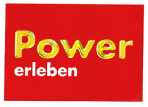 Power erleben Logo (EUIPO, 06/21/2001)