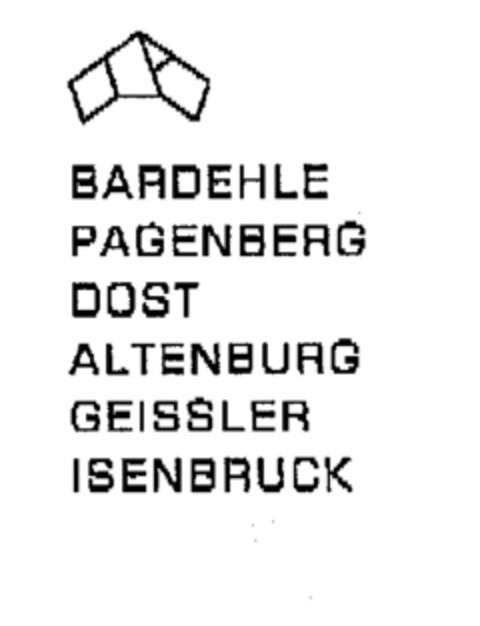 BARDEHLE PAGENBERG DOST ALTENBURG GEISSLER ISENBRUCK Logo (EUIPO, 07.08.2001)