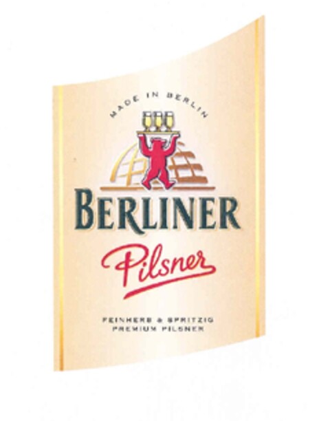 MADE IN BERLIN BERLINER PILSNER FEINHERB & SPRITZIG PREMIUM PILSNER Logo (EUIPO, 05/14/2009)