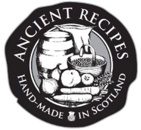 Ancient Recipes Hand Made in Scotland Logo (EUIPO, 10/17/2012)