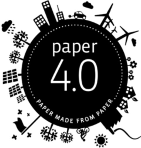 paper 4.0 PAPER MADE FROM PAPER Logo (EUIPO, 18.08.2015)