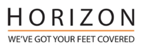 HORIZON WE'VE GOT YOUR FEET COVERED Logo (EUIPO, 12/06/2016)