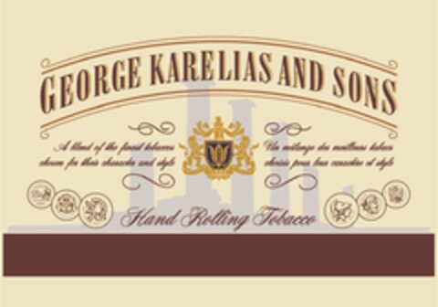 GEORGE KARELIAS AND SONS HAND ROLLING TOBACCO Logo (EUIPO, 17.07.2018)