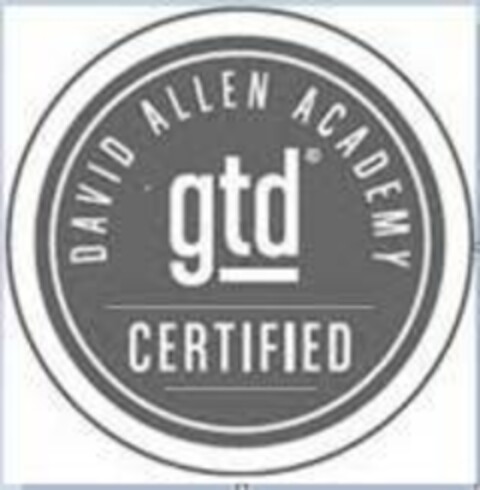 DAVID ALLEN ACADEMY GTD CERTIFIED Logo (EUIPO, 08/09/2018)