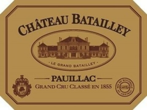 CHÂTEAU BATAILLEY . LE GRAND BATAILLEY - PAUILLAC - GRAND CRU CLASSÉ EN 1855 Logo (EUIPO, 13.01.2021)