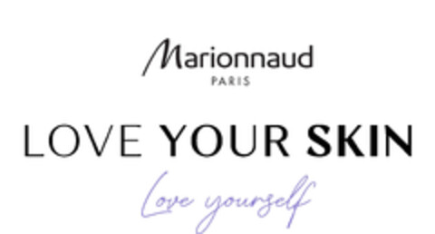 Marionnaud PARIS LOVE YOUR SKIN Love yourself Logo (EUIPO, 05.08.2021)